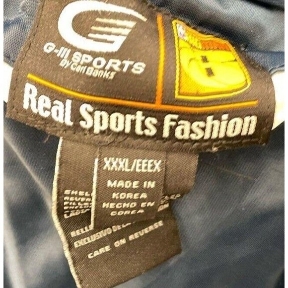 Vintage G-III Dallas Mavericks Reversible Quilt Varsity Jacket Mens 3XL Blue Y2K - Picture 13 of 13